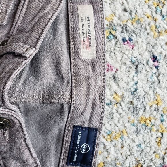 AG Adriano Goldschmied the Stevie Ankle Tan Jeans Size 27 - Picture 4 of 13